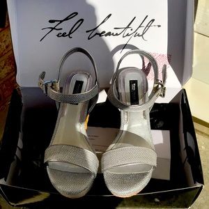 White House black market wedge shoes